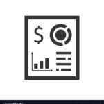 Beautiful, Meticulously Designed Financial Report Icon